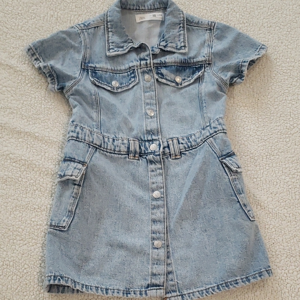 Zara Kids Denim Dress - Picture 3 of 7